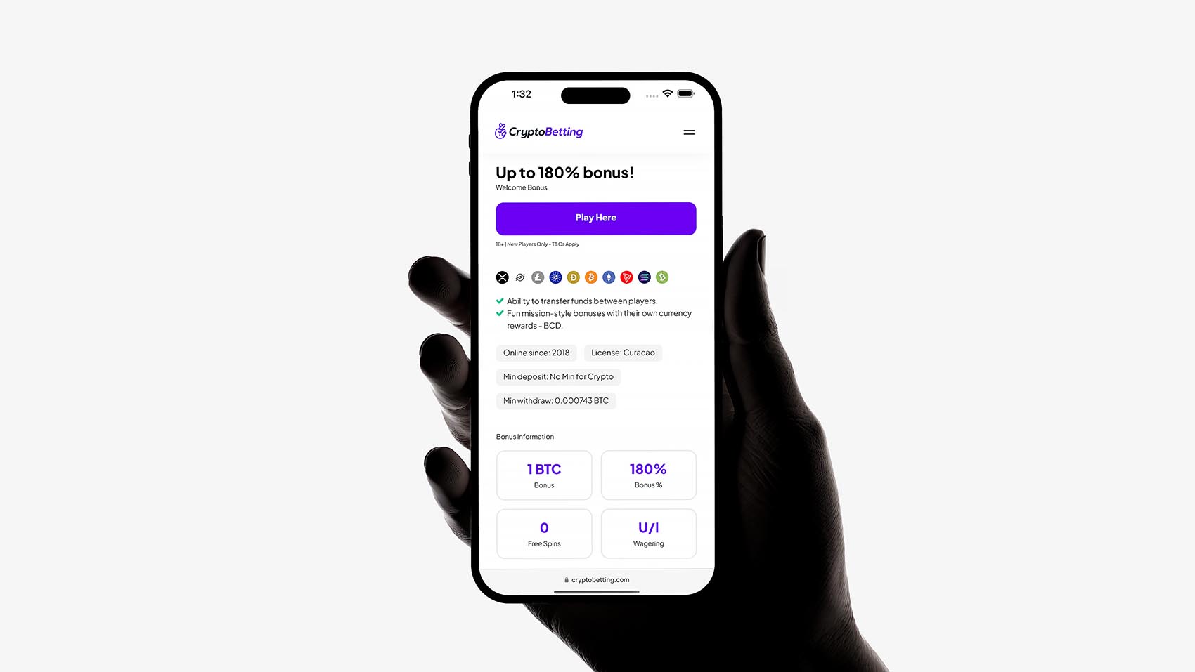 Affiliate Design for CryptoBetting.com by iGaming Studio