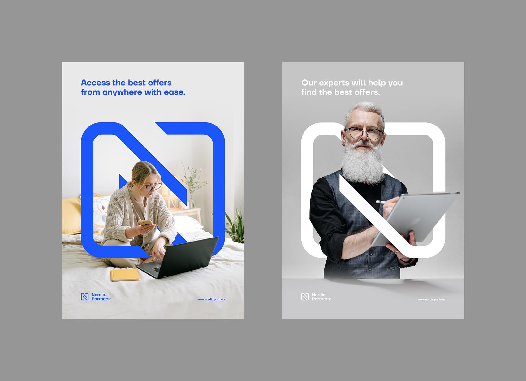Nordic Partners two advertisements