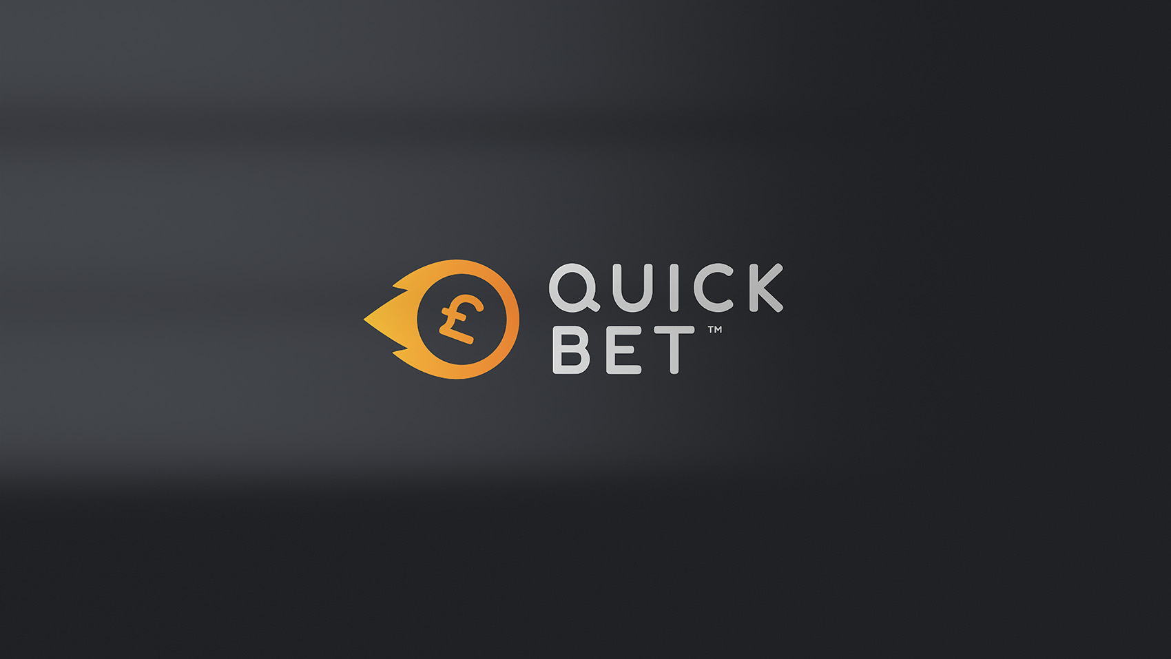 QuickBet.com's logo on a wall